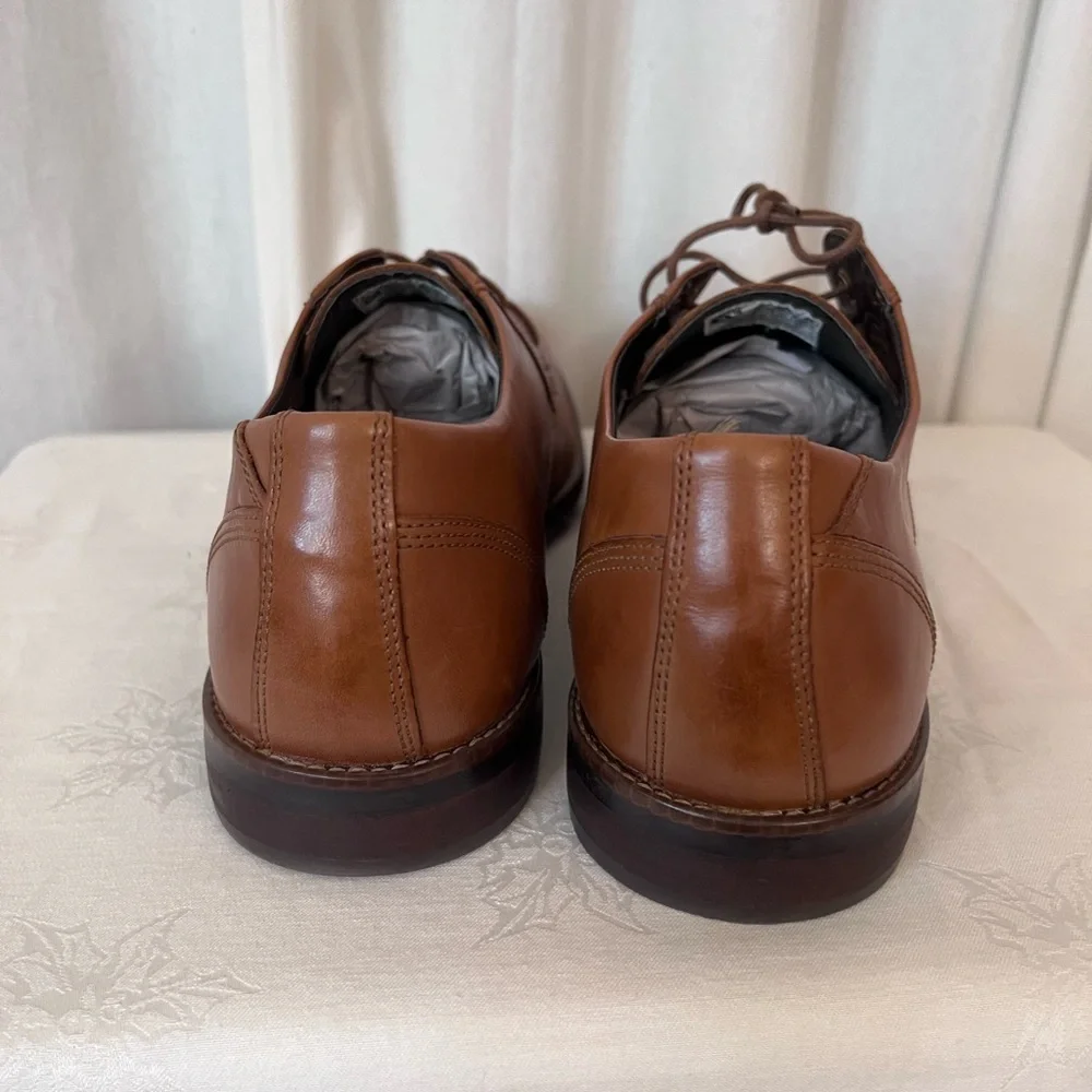 Rockport New Men's Tan Leather Purpose Boucher Oxfords